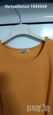 НОВО !!! Жълта рипсова рокля - С размер, снимка 3 - Рокли - 50517654