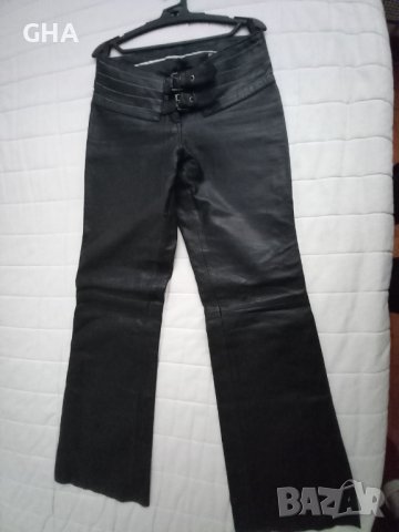 Дамски кожени панталони -черни .Подходящи за рокерки, снимка 13 - Панталони - 43087394