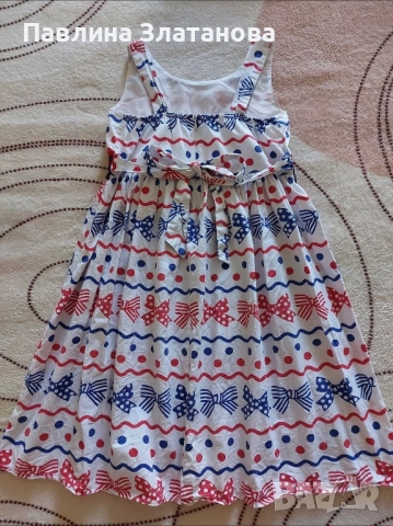 Детска разкроена рокля, снимка 2 - Детски рокли и поли - 52579380