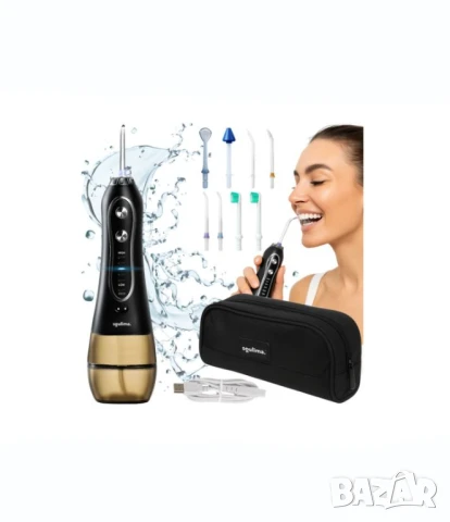 Зъбен душ/Орален иригатор/Орален душ за почистване на зъби, език и нос