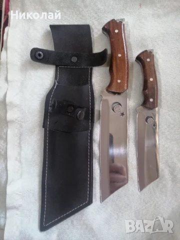 Големи двойни ножове, снимка 4 - Антикварни и старинни предмети - 50724623
