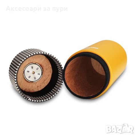 Преносима кожена кутия за пури (хумидор) Cohiba – за 5–6 пури, снимка 2 - Табакери - 31949671