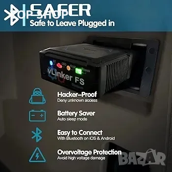 Vgate vLinker FS Bluetooth OBD2 инструмент за диагностично сканиране, снимка 6 - Друга електроника - 48735412