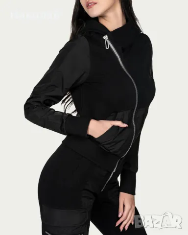 НОВО!Суичър с диагонален цип MADE BY SOCIETY 7-10г., снимка 4 - Суичъри - 50344713