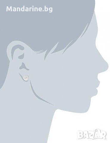 ПРОМО 🍊 GUESS 🍊 Комплект колие и обеци с кристали SWAROVSKI SILVER HEART нов с кутия и сертифика, снимка 10 - Бижутерийни комплекти - 26992526