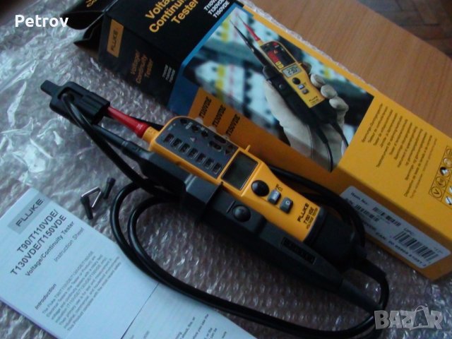 FLUKE T150 VDE - ЧИСТО НОВ PROFI Voltage Tester 6 - 690 V AC/DC Електроизмервателен Уред / GERMANY !, снимка 8 - Клещи - 43256262