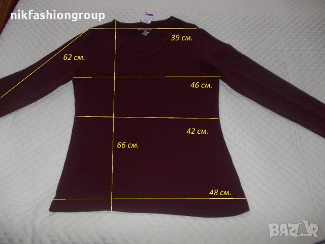 Винено червена блуза, М, L размер в Блузи с дълъг ръкав и пуловери в гр.  Стамболийски - ID28418932 — Bazar.bg