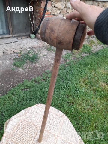 Старинен Дървен чук #3, снимка 8 - Антикварни и старинни предмети - 40801275