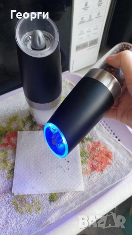 Гравитационни електрически мелнички за сол, пипер, др. подправки, снимка 6 - Прибори за хранене, готвене и сервиране - 51965448