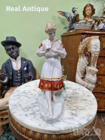 Прекрасна антикварна колекционерска руска порцеланова фигура статуетка , снимка 1