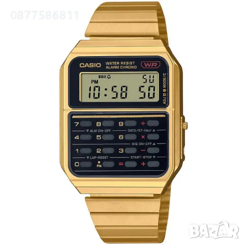 НОВ CASIO VINTAGE CA-500WEG-1AEF CA-500WEG-1A ЧАСОВНИК КАСИО С ЕЛКА CA-500WEG   CA500WEG, снимка 1