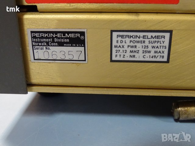 захранващ модул PERKIN-ELMER EDL power suplly, снимка 11 - Резервни части за машини - 37304791