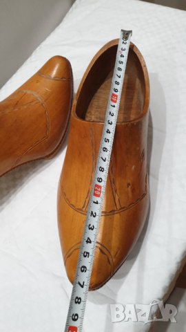 Стари дървени холандски ръчно изработени обувки с токче, снимка 7 - Антикварни и старинни предмети - 43244939