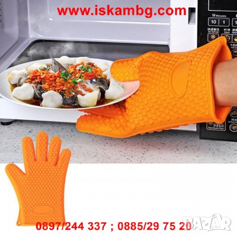 СИЛИКОНОВА РЪКАВИЦА ЗА ГОТВЕНЕ И ГОРЕЩИ СЪДОВЕ С 5 ПРЪСТА - КОД 2081, снимка 9 - Други стоки за дома - 26835209