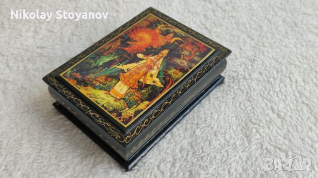 Руска кутийка - ръчно рисувана, снимка 2 - Антикварни и старинни предмети - 37494280