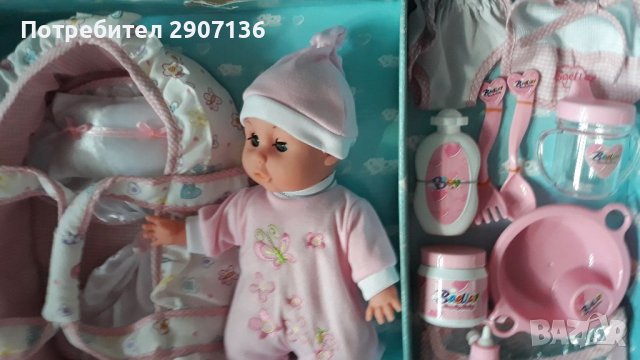 БЕБЕ С КОШНИЧКА И АКСЕСОАРИ , снимка 4 - Кукли - 38684903