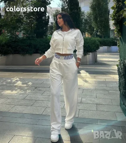 Дамски сет в бяло Nicole, снимка 2 - Комплекти - 49155215