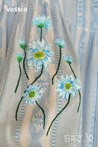 Ръчно рисувана рокля Zwillingsherz, снимка 5 - Рокли - 48506524