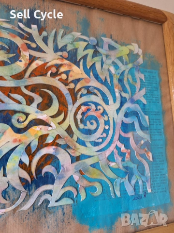 ✅КАРТИНА - СМЕСЕНА ТЕХНИКА - 30/40 СМ.❗, снимка 5 - Картини - 51529745