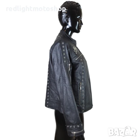 📌 5228 Yamaha Дамско кожено яке | КАТО НОВО | Рокерия | Размер 44 | 160 лв., снимка 2 - Аксесоари и консумативи - 50888730