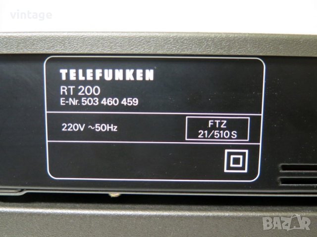 Telefunken set RA 200_RC 200_RT 200, снимка 13 - Аудиосистеми - 38017650
