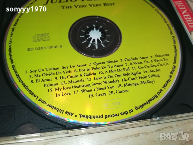JULIO IGLESIAS CD 0808251734, снимка 11 - CD дискове - 51300738