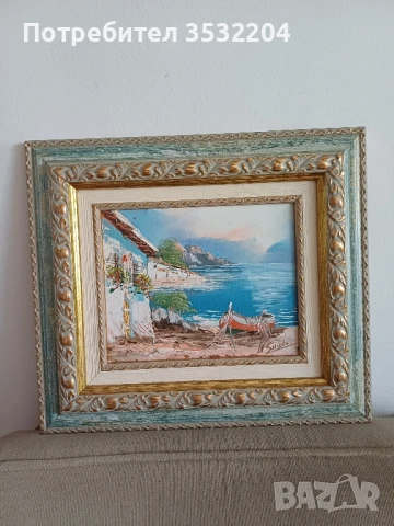 Картина с морски пейзаж, снимка 2 - Картини - 51219256