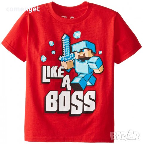 Детски тениски и блузи MINECRAFT / МАЙНКРАФТ! Или поръчай с ТВОЯ идея!