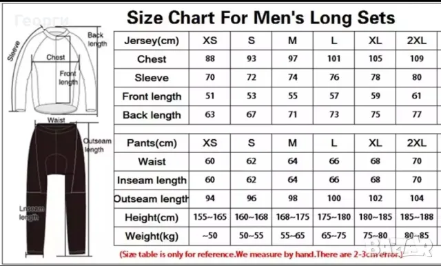 Велоекип пролет/есен. XXL, снимка 2 - Спортни дрехи, екипи - 47861165