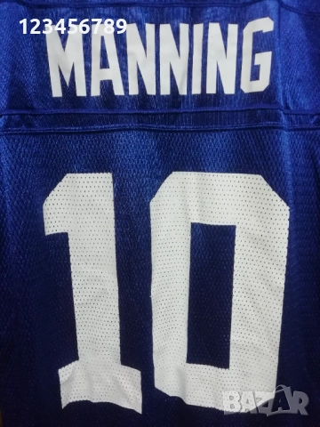 New York Giants Manning #10 Reebok Jersey NFL оригинална тениска фланелка Ню Йорк Манинг , снимка 3 - Тениски - 52666843