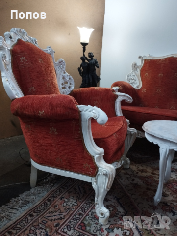 Барокова гарнитура, снимка 6 - Дивани и мека мебел - 44846687