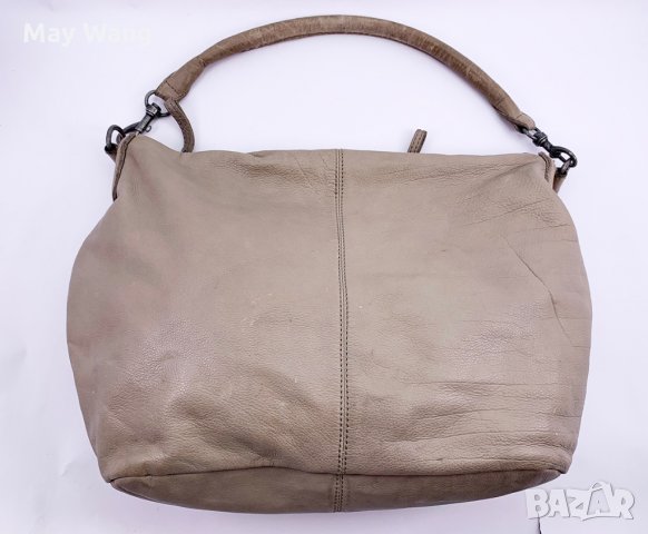 Дамска чанта Liebeskind, Естествена кожа, Бежов, 40*28см, Като нова, снимка 3 - Чанти - 32842034