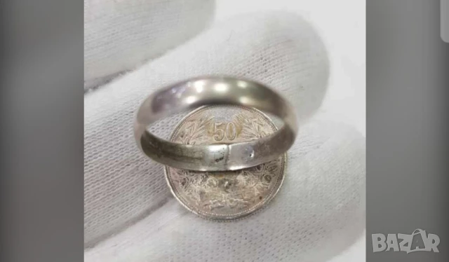 Старинен пръстен сребърна монета Фердинанд, снимка 3 - Пръстени - 51171957