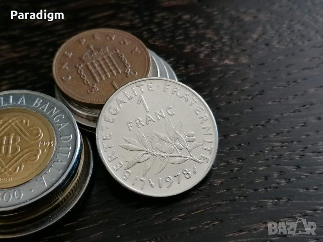 Монета - Франция - 1 франк | 1978г., снимка 1 - Нумизматика и бонистика - 32727854