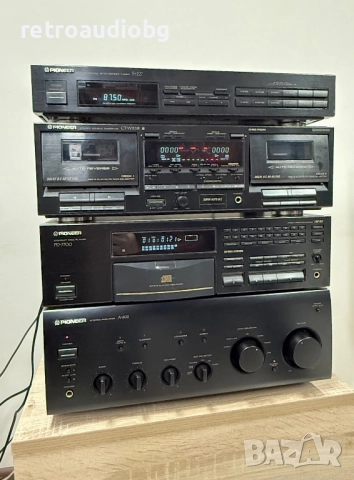 🔊Ретро аудио система сет PIONEER - усилвател, CD плеър, двукасетъчен дек и тунер 🔊, снимка 2 - Аудиосистеми - 52892195