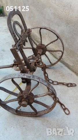 отличен възрожденски колесар, теглич за рало плуг, снимка 18 - Антикварни и старинни предмети - 38211556