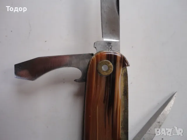 Уникален нож ножка Kaufmman K55K Solingen, снимка 5 - Ножове - 49095164