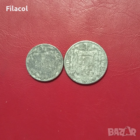 5 и 10 сентимос 1941 Испания, снимка 2 - Нумизматика и бонистика - 53253097