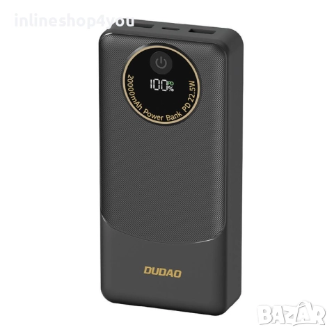 Външна батерия Powerbank Dudao K12Pro 22.5W PD 20000mAh USB-A, USB-C - black, снимка 5 - Външни батерии - 52554097