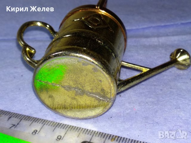СТАРА МЕТАЛНА ФИГУРАЛНА МИНИАТЮРА на ГРАДИНСКА ЛЕЙКА За КОЛЕКЦИЯ ДЕКОРАЦИЯ 39881, снимка 12 - Колекции - 43598193