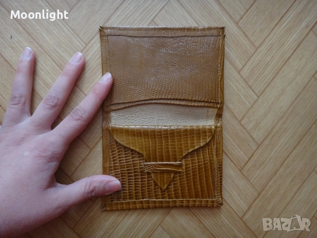 Антика - нов кожен портфейл от едно време, естествена кожа портмоне, соц, ретро, винтидж, старинен, снимка 7 - Антикварни и старинни предмети - 53134826