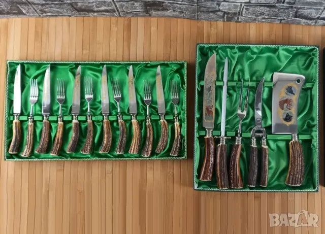 Комплект немски ловни прибори Solingen, снимка 1