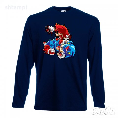 Мъжка тениска Mario Zombie VS Sonic Zombie Игра,Изненада,Подарък,Празник,Повод, снимка 12 - Тениски - 37238486