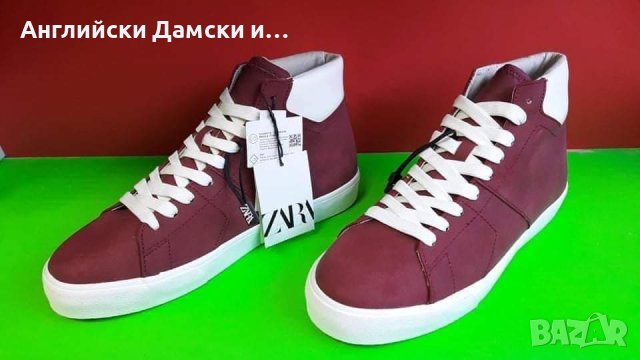 Английски мъжки кецове-ZARA , снимка 1 - Кецове - 40445173