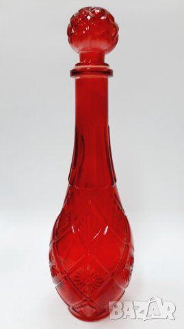 Гарафа червено стъкло, декантер(13.2)