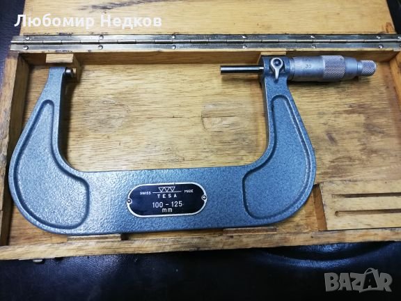Универсал АМА 125мм микрометър Теса , снимка 3 - Резервни части за машини - 26418820