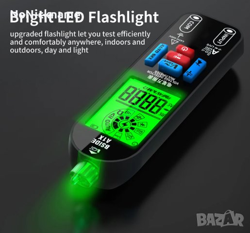 BSIDE A1X Многофункционален волтметър мултицет мултиметър безконтактен фазомер детектор, снимка 7 - Други инструменти - 43166031