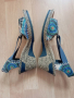 Сини стилни сандали 40номер, снимка 1 - Сандали - 36500962
