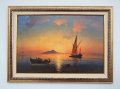 Айвазовски "Неаполитански залив", морски пейзаж, картина, снимка 1 - Картини - 43171808