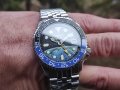 Seiko mod SKX Voyager Earth GMT NH34, снимка 4